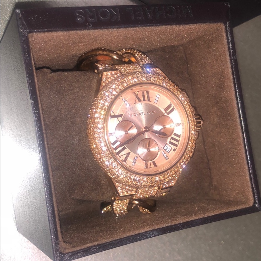 Michael Kors Crystal Chain Watch